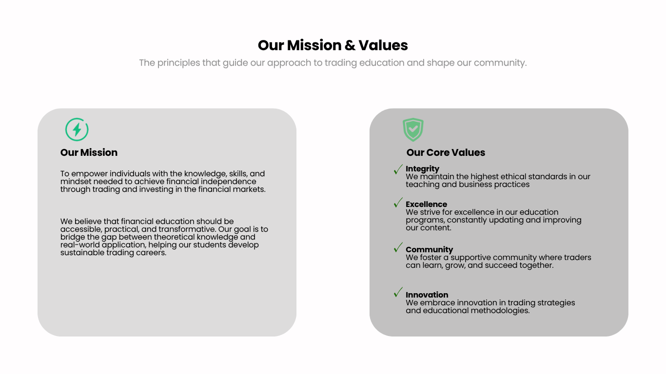 our mission annd values MKE